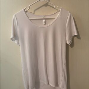 LuLaRoe White Fitted Short Sleeve Tee